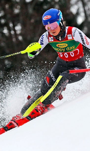 Shiffrin takes big lead in World Cup slalom